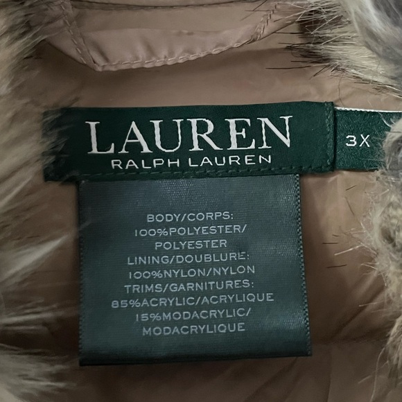 Lauren Ralph Lauren Crayfrutay truffle Down Puffer Winter Coat - Picture 6 of 7